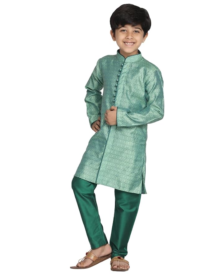 Boys' Silk Kurta Pyjama Set