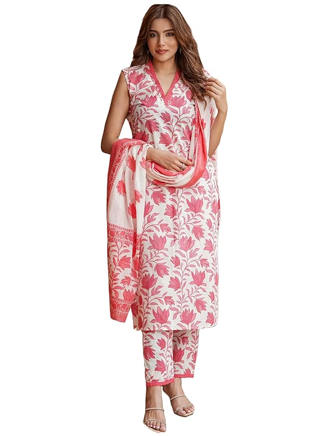 Women’s Straight Kurta with Pant & Dupatta